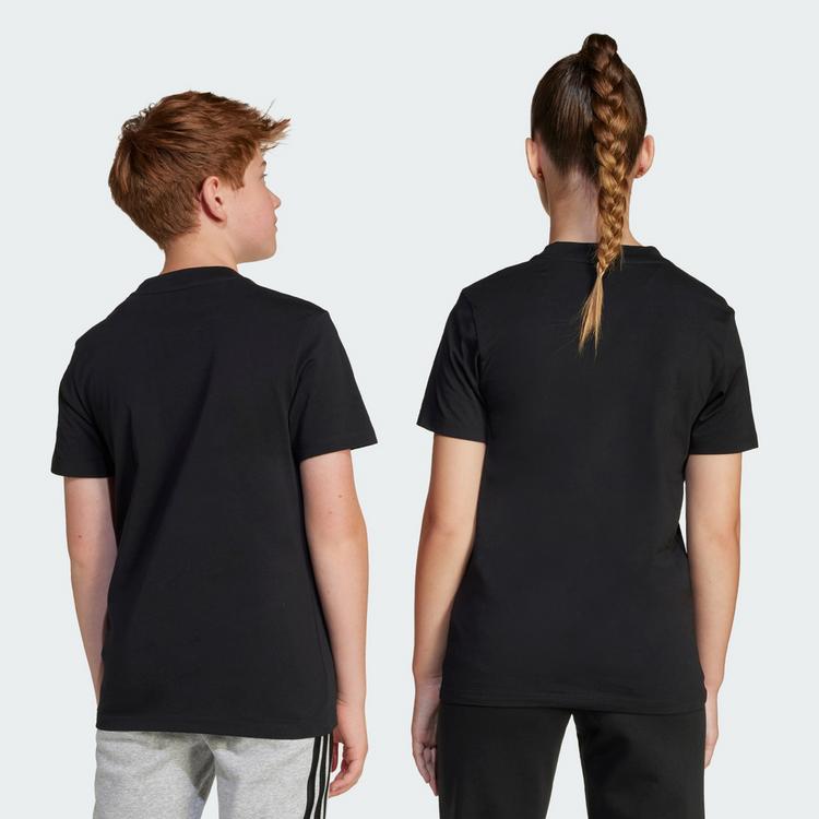 adidas adidas Essentials Kids T-Shirt Funktionsshirt Kinder - Black / White - 3 | SportScheck