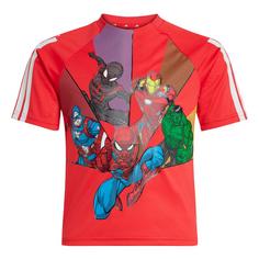 adidas adidas x Marvel Spider-Man Kids T-Shirt T-Shirt Kinder Pure Ruby / White / Multicolor