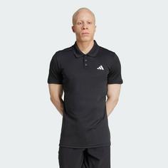 Rückansicht von adidas Tennis Climacool FreeLift Poloshirt Funktionsshirt Herren Black