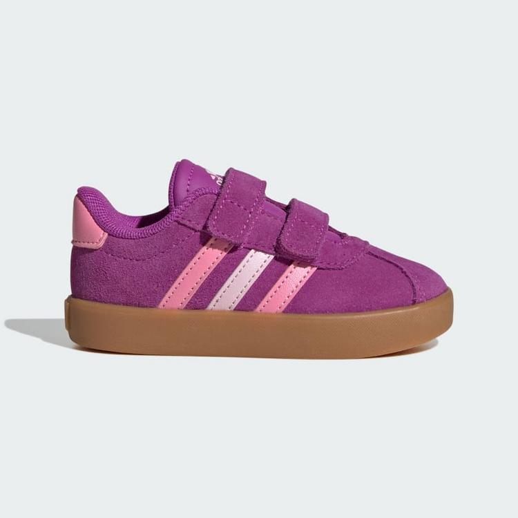 adidas adidas VL Court 3.0 Schuh Sneaker Kinder - Flash Pink / Bliss Pink / Clear Pink - 8 | SportScheck