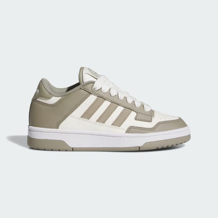 adidas adidas Rapid Court Low Schuh Sneaker Kinder - Silver Pebble / Cloud White / Cloud White - 8 | SportScheck