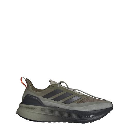 Rückansicht von adidas Ultraboost 5 TR Laufschuh Trailrunning Schuhe Silver Pebble / Core Black / Impact Orange