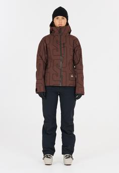 Rückansicht von SOS Cervinia Skijacke Damen 5094 Deep Mahogany