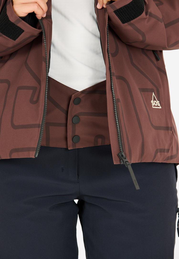 SOS SOS Cervinia Skijacke Damen - 5094 Deep Mahogany - 3 | SportScheck