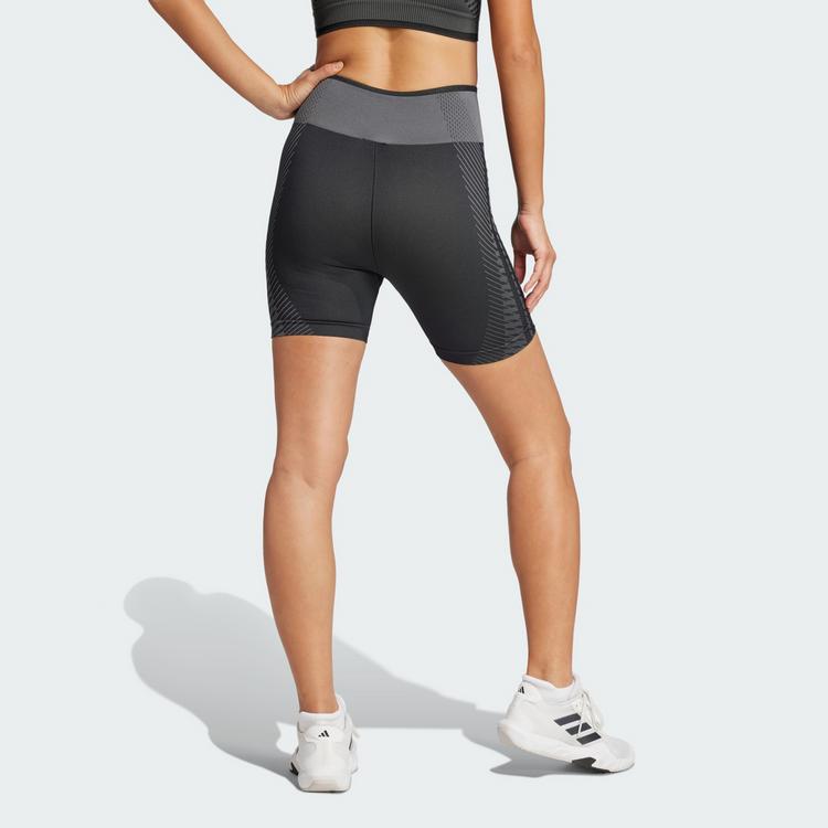 adidas adidas Knitted Training 5&ldquo; Leggings Tights Damen - Black / Grey Six - 1 | SportScheck