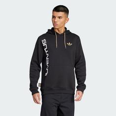 Rückansicht von adidas Juventus Turin Graphic Hoodie Hoodie Herren Black / Dark Football Gold