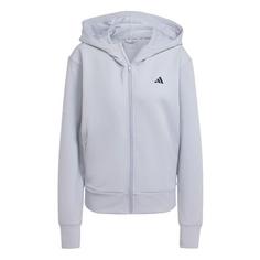 adidas Designed 4 Training Kapuzenjacke Hoodie Damen Halo Silver