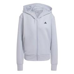 adidas Designed 4 Training Kapuzenjacke Hoodie Damen Halo Silver