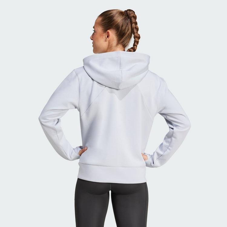 adidas adidas Designed 4 Training Kapuzenjacke Hoodie Damen - Halo Silver - 1 | SportScheck