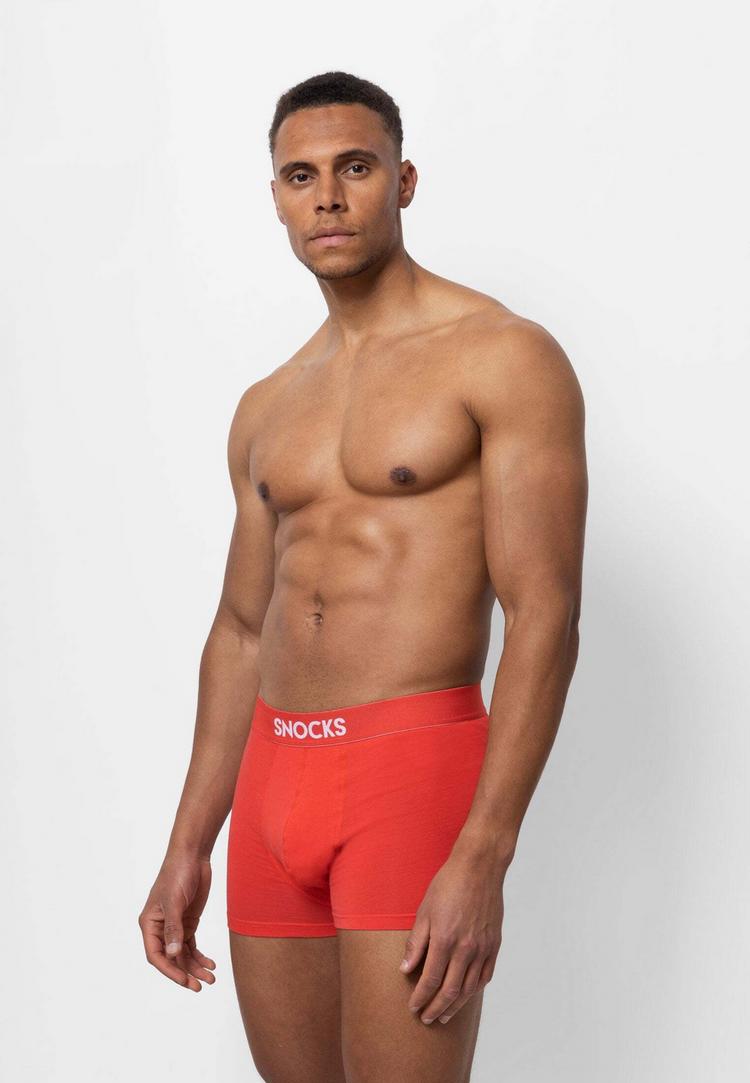 Snocks Snocks Boxershorts aus Bio-Baumwolle Unterhose Herren - Hibiscus - 1 | SportScheck