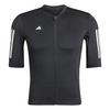adidas Tempo 3-Streifen Radtrikot Trikot Herren - Black