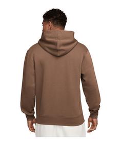 Rückansicht von Nike Fleece Hoody Sweatshirt Herren braun