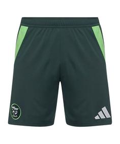 adidas Algerien Short Away 2024 Fußballshorts gruen