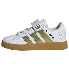 adidas adidas x Star Wars Grand Court 2.0 Schuh Sneaker Kinder Cloud White / Gold Metallic / Preloved Bronze