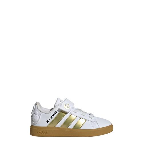 Rückansicht von adidas adidas x Star Wars Grand Court 2.0 Schuh Sneaker Kinder Cloud White / Gold Metallic / Preloved Bronze