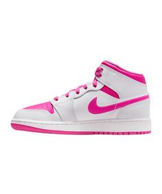 Rückansicht von Nike Air 1 Mid (GS) Sneaker Kids Sneaker Kinder gruenrosa