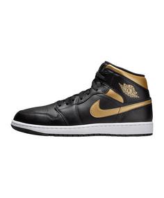 Nike Air 1 Mid Sneaker Sneaker Herren schwarzgold