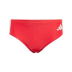 adidas 3-Streifen Badehose Badeshorts Herren Pure Ruby / White