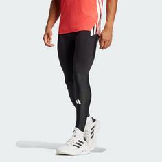 Rückansicht von adidas Adizero Running Leggings Leggings Herren Black