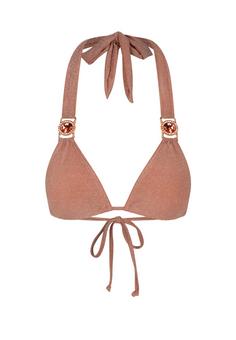 Moda Minx Lumiere Amour Triangle Bikini Oberteil Damen Soft Peach