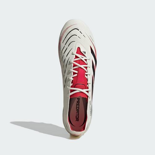 Rückansicht von adidas Predator Elite AG Fußballschuh Fußballschuhe Off White / Core Black / Pure Ruby