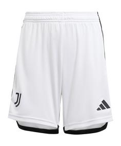 adidas Juventus Turin Short Away 2023/2024 Kids Fußballshorts Kinder weiss