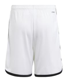 Rückansicht von adidas Juventus Turin Short Away 2023/2024 Kids Fußballshorts Kinder weiss