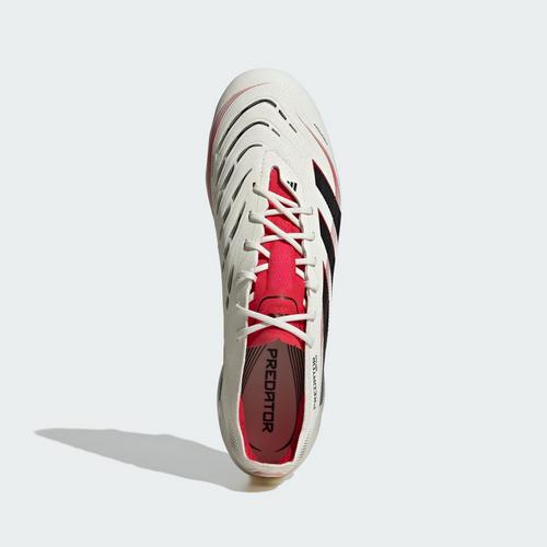 Rückansicht von adidas Predator Elite FG Fußballschuh Fußballschuhe Off White / Core Black / Pure Ruby