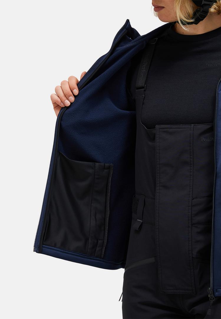 Peak Performance Peak Performance W Rider Zip Hood Fleecejacke Damen - dunkelblau - 0 | SportScheck