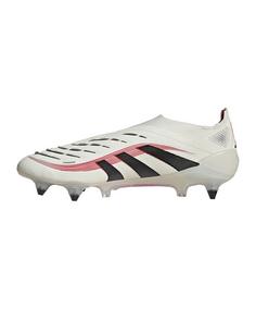 Rückansicht von adidas Predator Elite LL SG Champagne Fußballschuhe weissschwarz