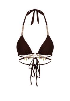 Moda Minx Seychelles Bikini Oberteil Damen Coffee