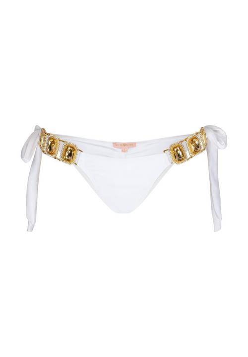 Moda Minx Boujee Tie Side Brazilian Bikini Bottom Bikini Hose Damen