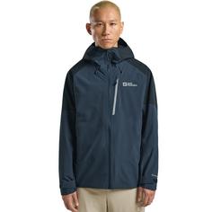 Rückansicht von Jack Wolfskin EAGLE PEAK 2L JKT M Fahrradjacke Herren midnight sky