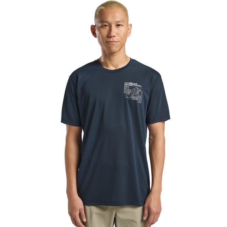 Jack Wolfskin Jack Wolfskin VONNAN GRAPHIC T M Funktionsshirt Herren - EXPLORE midnight sky - 0 | SportScheck