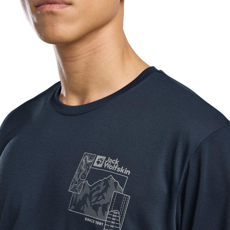 Jack Wolfskin Jack Wolfskin VONNAN GRAPHIC T M Funktionsshirt Herren - EXPLORE midnight sky - 2 | SportScheck