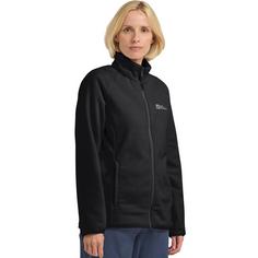 Rückansicht von Jack Wolfskin MOONRISE FZ W Fleecejacke Damen black