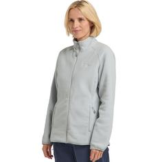 Rückansicht von Jack Wolfskin MOONRISE FZ W Fleecejacke Damen cool grey