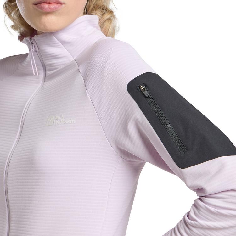 Jack Wolfskin Jack Wolfskin PRELIGHT FZ W Fleecejacke Damen - pale lavendar - 2 | SportScheck
