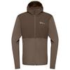 Jack Wolfskin PRELIGHT TRAIL HOODY M Fleecejacke Herren - cold coffee
