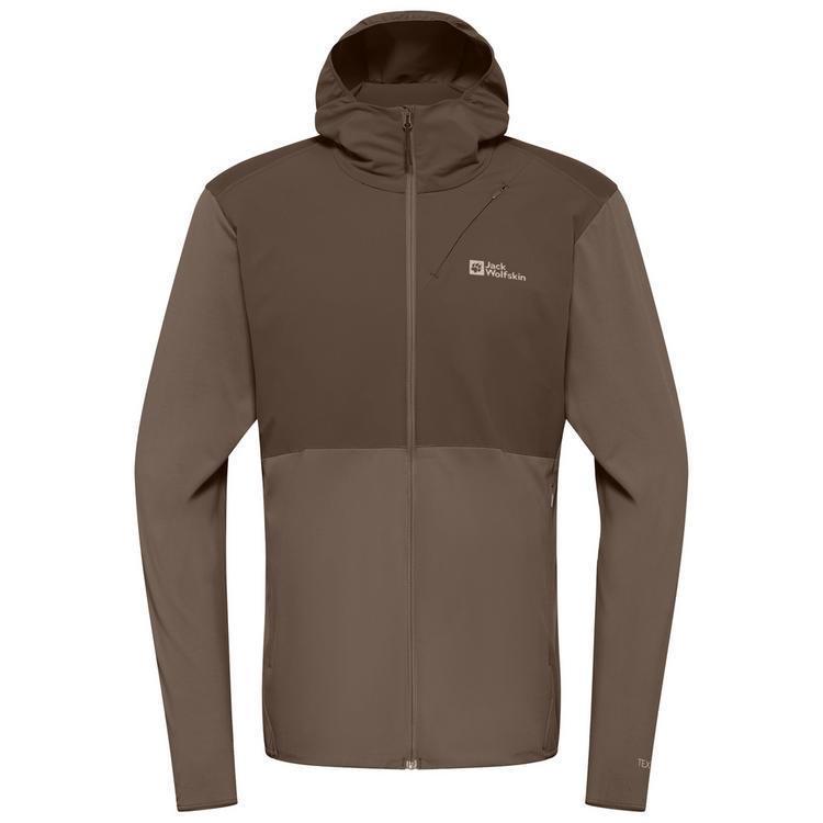 Jack Wolfskin Jack Wolfskin PRELIGHT TRAIL HOODY M Fleecejacke Herren - cold coffee - 0 | SportScheck