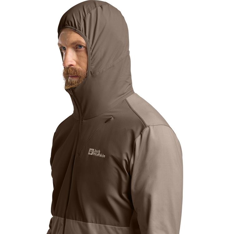 Jack Wolfskin Jack Wolfskin PRELIGHT TRAIL HOODY M Fleecejacke Herren - cold coffee - 2 | SportScheck
