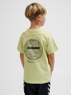 Rückansicht von hummel T-Shirt Kinder SHADOW LIME