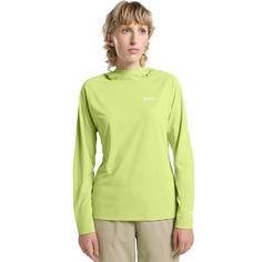 Rückansicht von Jack Wolfskin PRELIGHT SWIFT HOODY W Funktionsshirt Damen cool matcha