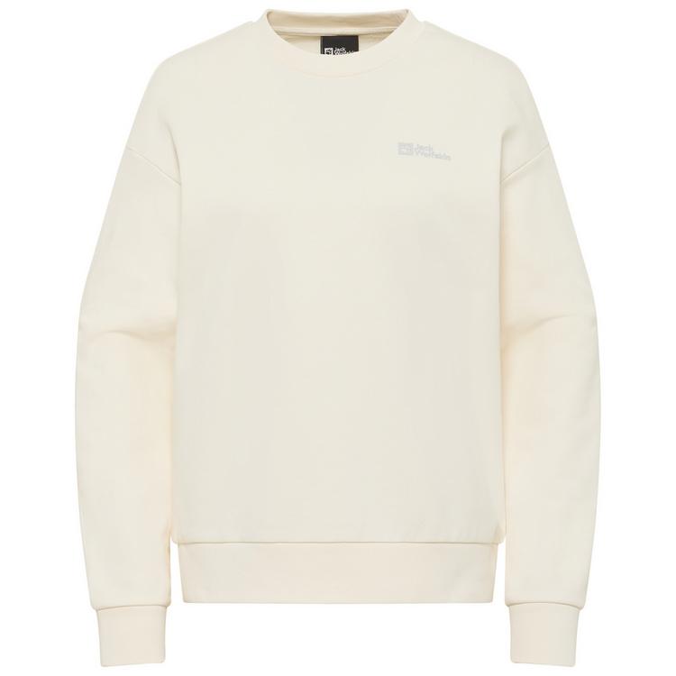 Jack Wolfskin Jack Wolfskin ESSENTIAL CREWNECK W Sweatshirt Damen - cotton white - 0 | SportScheck