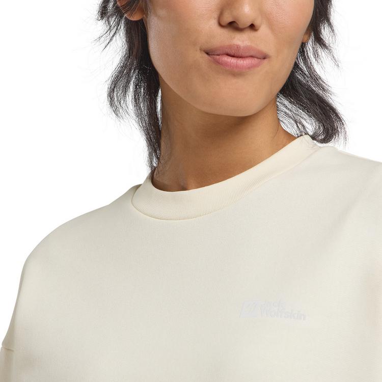 Jack Wolfskin Jack Wolfskin ESSENTIAL CREWNECK W Sweatshirt Damen - cotton white - 2 | SportScheck
