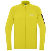 Jack Wolfskin PRELIGHT FZ M Fleecejacke Herren - chartreuse
