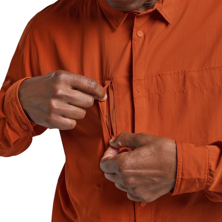 Jack Wolfskin Jack Wolfskin SIERRA CANYON LS M Funktionsshirt Herren - burnt orange - 2 | SportScheck