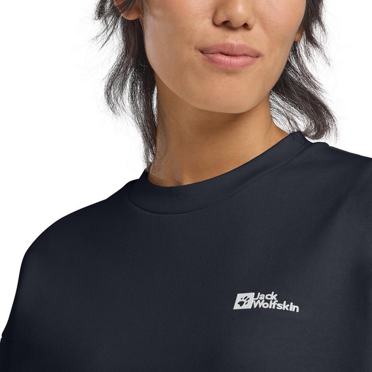 Jack Wolfskin Jack Wolfskin ESSENTIAL CREWNECK W Sweatshirt Damen - dark navy - 2 | SportScheck