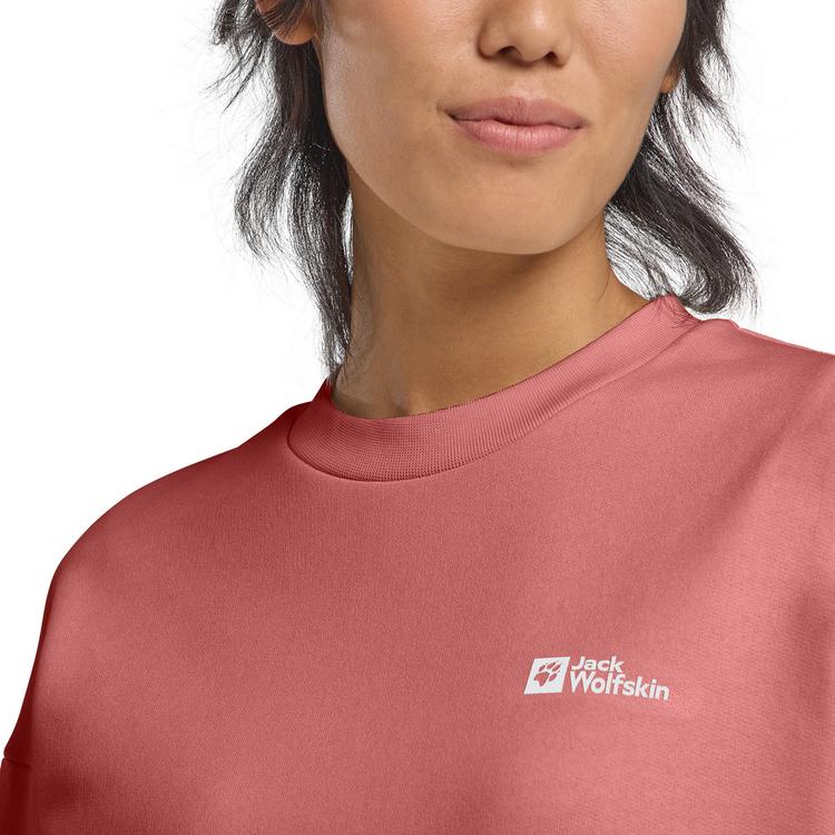 Jack Wolfskin Jack Wolfskin ESSENTIAL CREWNECK W Sweatshirt Damen - mineral red - 2 | SportScheck