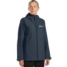 Rückansicht von Jack Wolfskin TEMPEST 2L JKT W Funktionsjacke Damen midnight sky